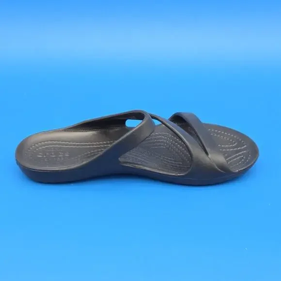 Crocs Sandals Women's Kadee II Strappy Slip-on Black Size 9 Comfort Shoe New - Picture 7 of 10